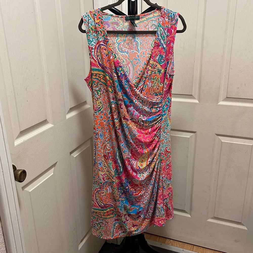 Ralph Lauren Multicolor Paisley Dress